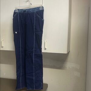 Scrubstar Navy Blue Pants with White Accents
